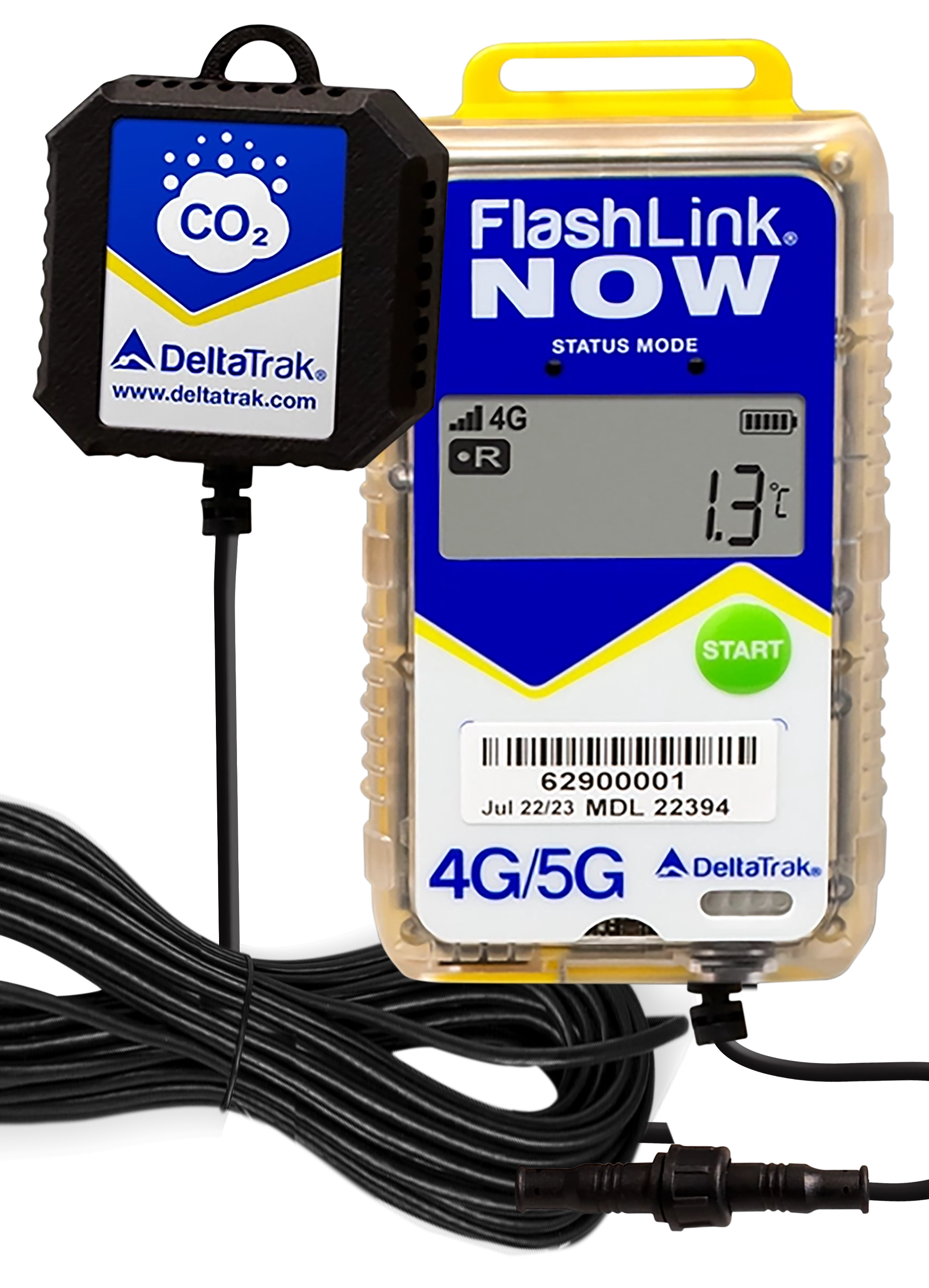 FlashLink® NOW CO2 4G/5G Real-Time In-Transit Logger, Model 22394